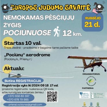 NEMOKAMAS pėsčiųjų žygis Pociūnuose