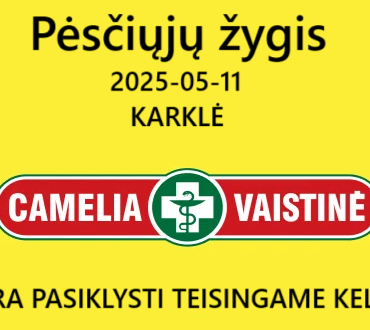 Žingsniai Karklėje su Camelia (10 km)