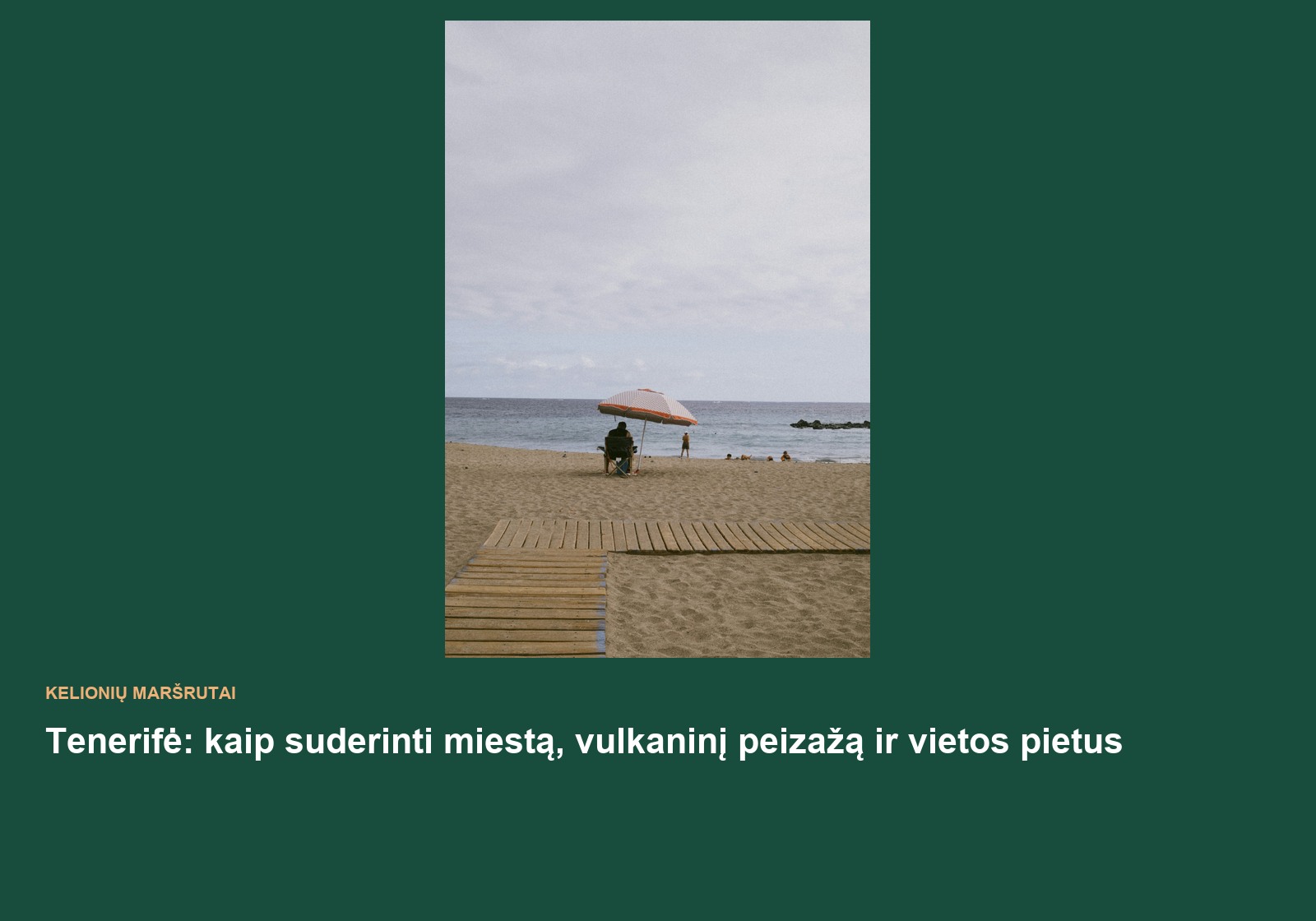 Tenerifės paplūdimys