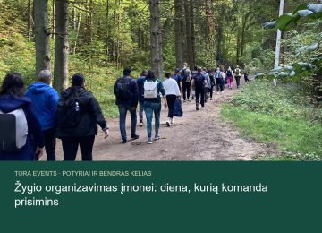 žygio organizavimas įmonei – TORA žygio akimirka