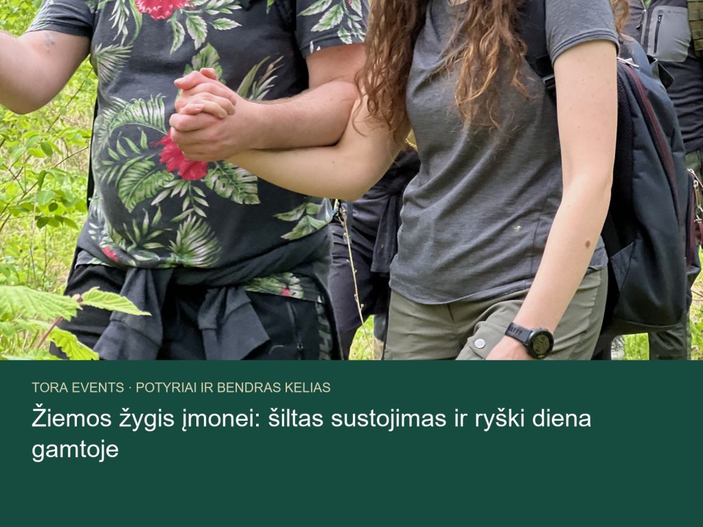 žiemos žygis įmonei – TORA žygio akimirka