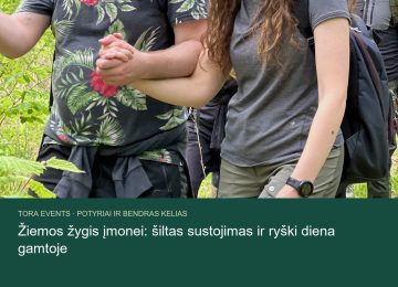 žiemos žygis įmonei – TORA žygio akimirka