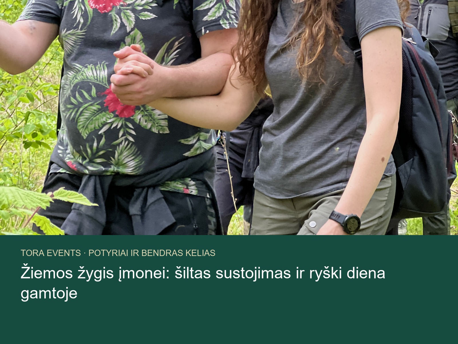 žiemos žygis įmonei – TORA žygio akimirka