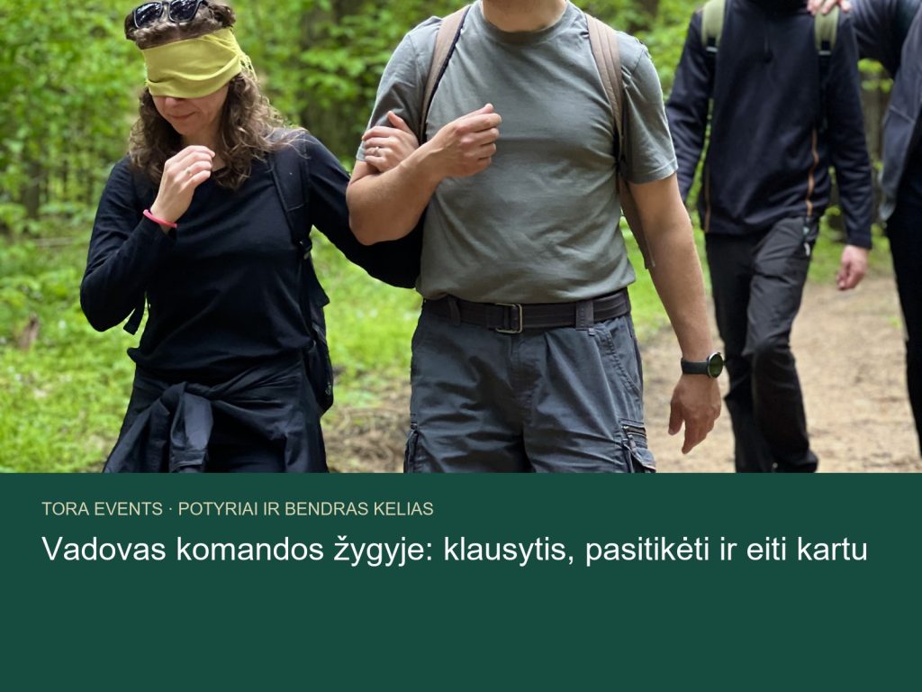 vadovas komandos žygyje – TORA žygio akimirka