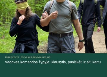 vadovas komandos žygyje – TORA žygio akimirka