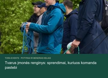 tvarus įmonės renginys – TORA žygio akimirka