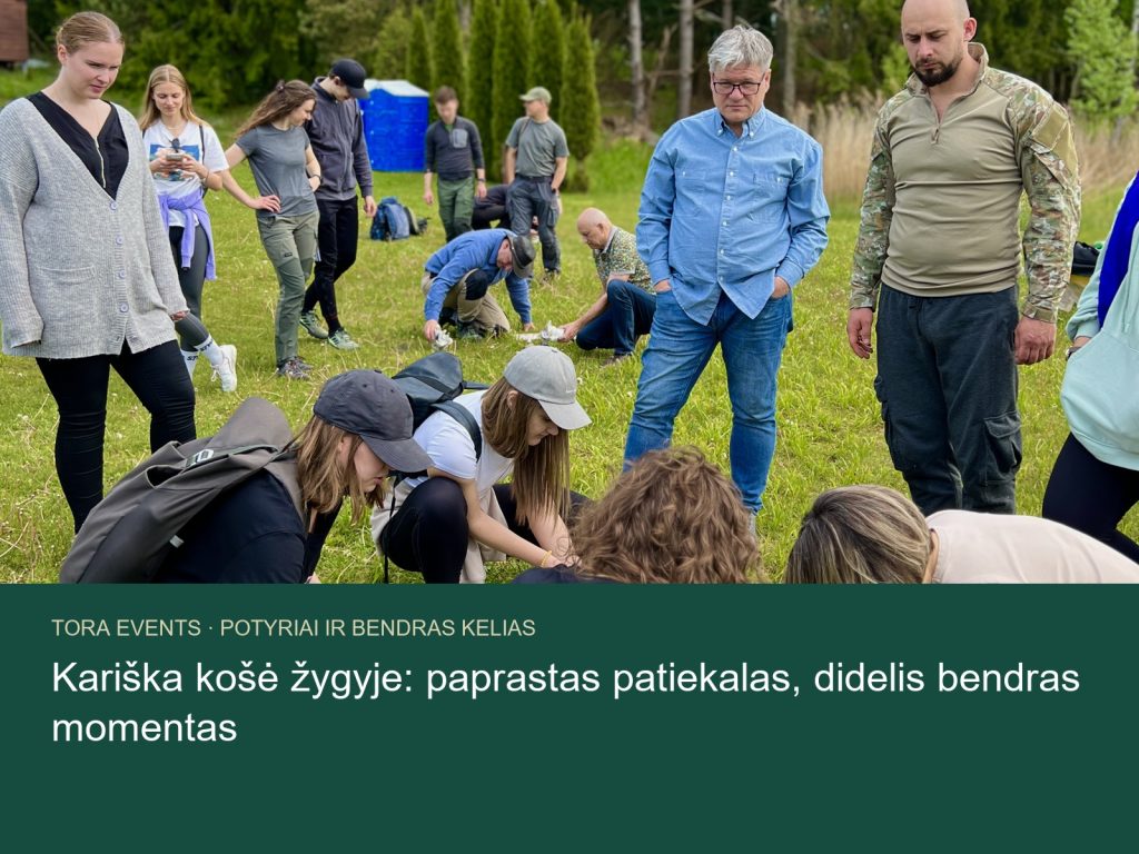 kariška košė žygyje – TORA žygio akimirka