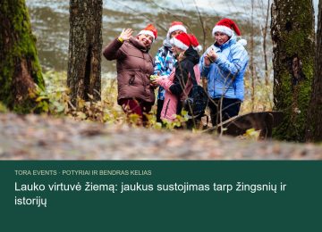 lauko virtuvė žiemą – TORA žygio akimirka