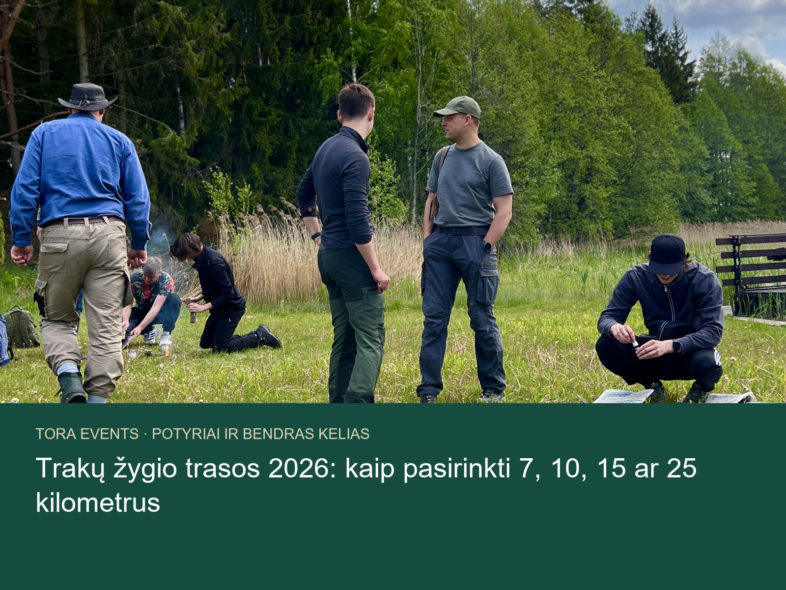 Trakų žygio trasos 2026 – TORA žygio akimirka